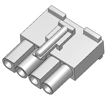 Connector, Receptacle, 4-Pin, 0.093"